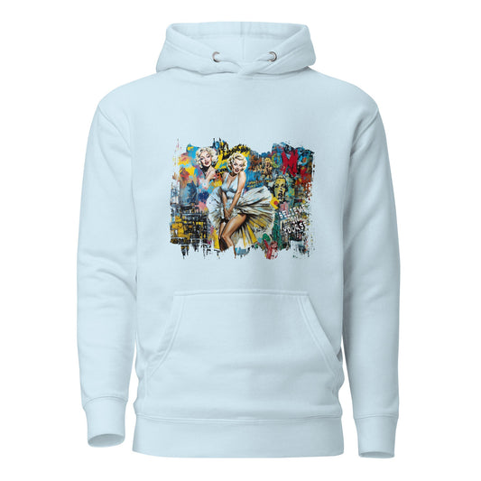 Vintage Hollywood Pop Art Hoodie - Unisex Urban Graphic Pullover - LucyKay store