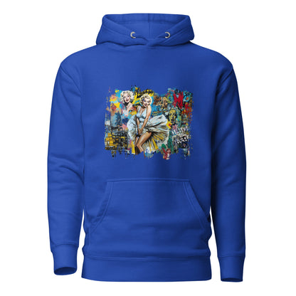Vintage Hollywood Pop Art Hoodie - Unisex Urban Graphic Pullover - LucyKay store