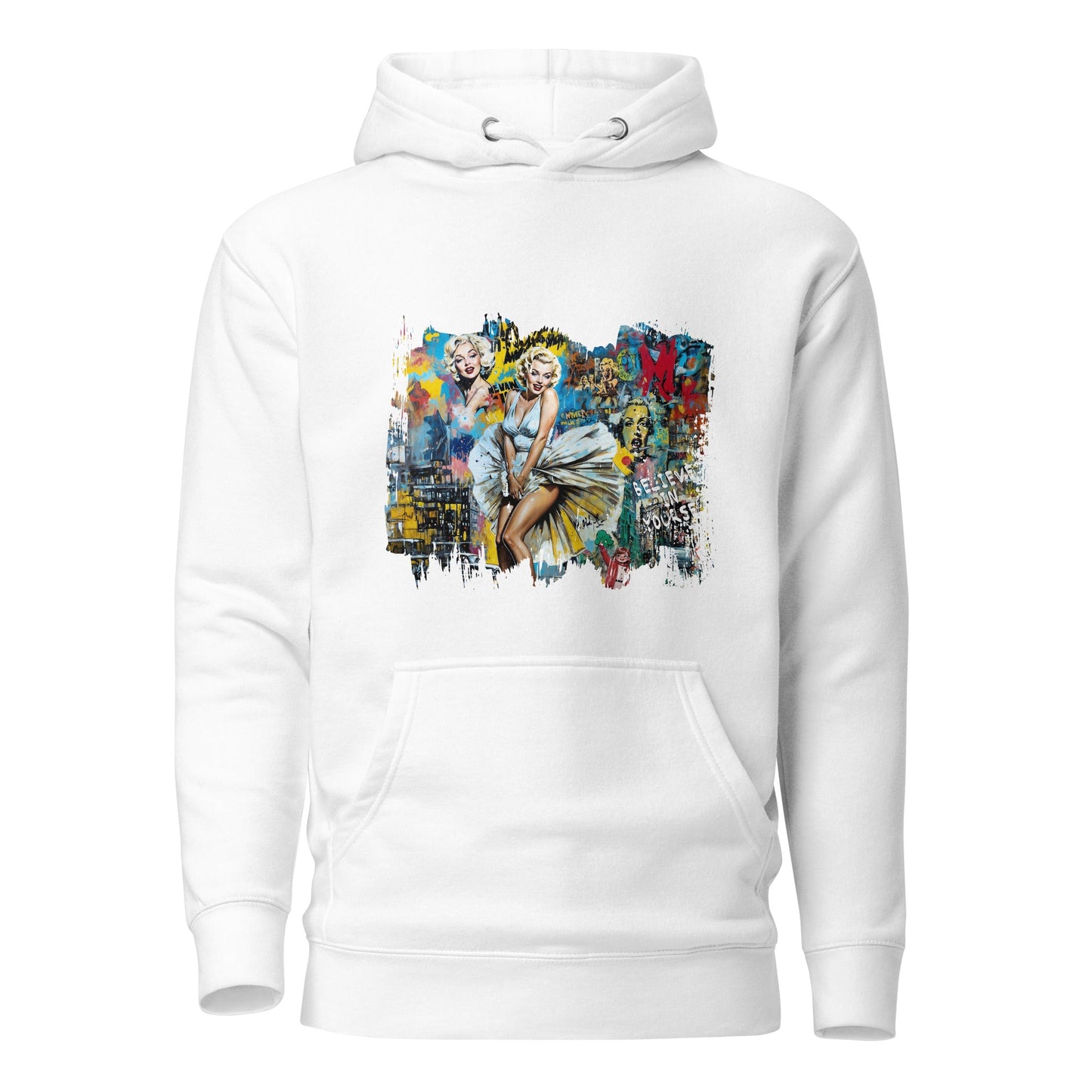 Vintage Hollywood Pop Art Hoodie - Unisex Urban Graphic Pullover - LucyKay store