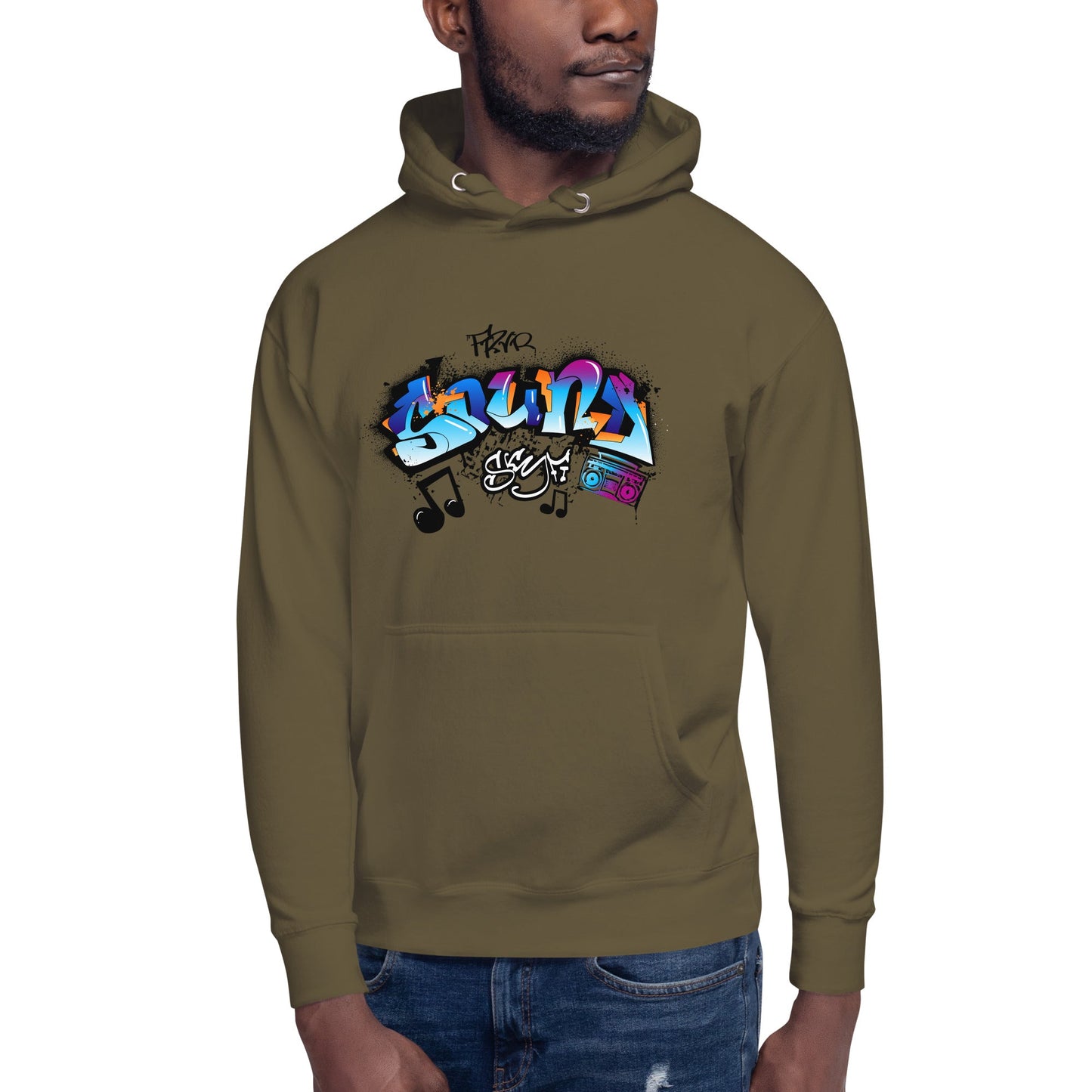 Unisex Hoodie - Sonic Graffiti Vibes - LucyKay store