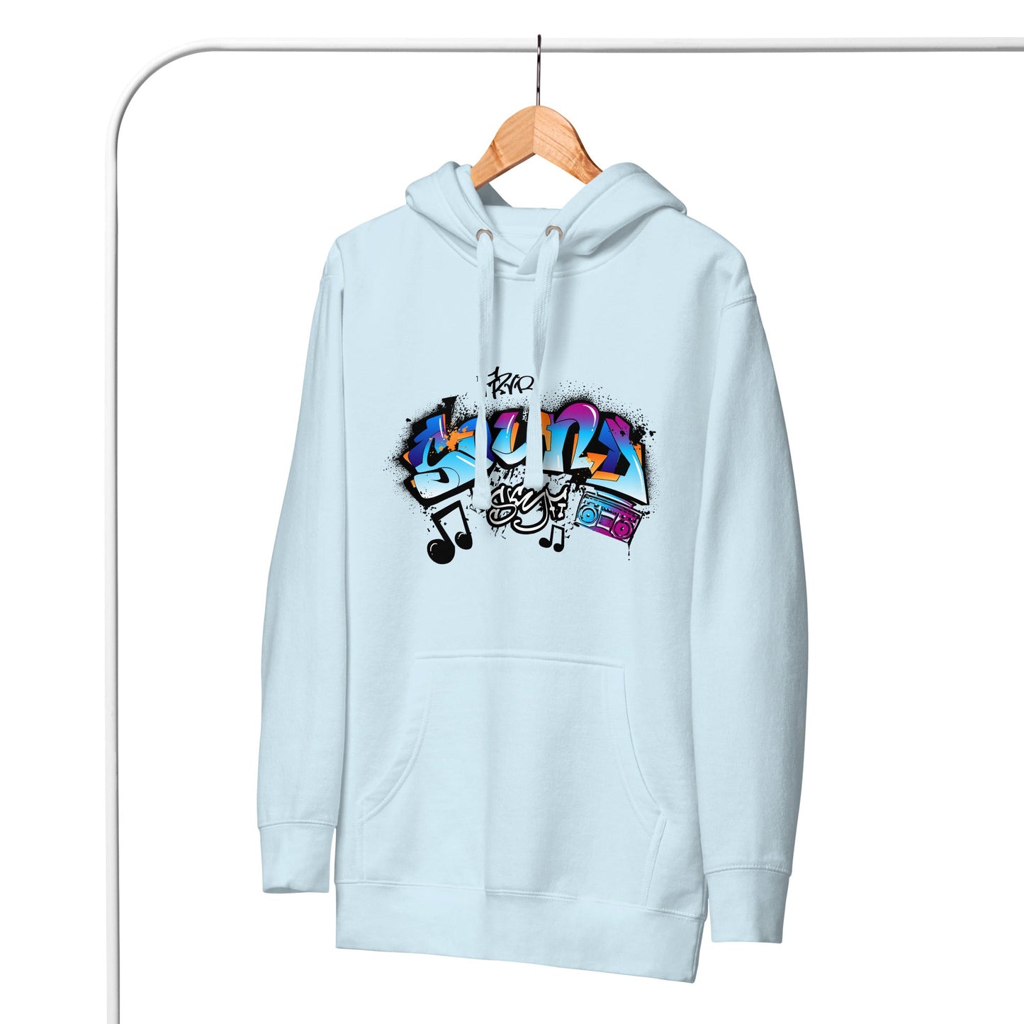 Unisex Hoodie - Sonic Graffiti Vibes - LucyKay store