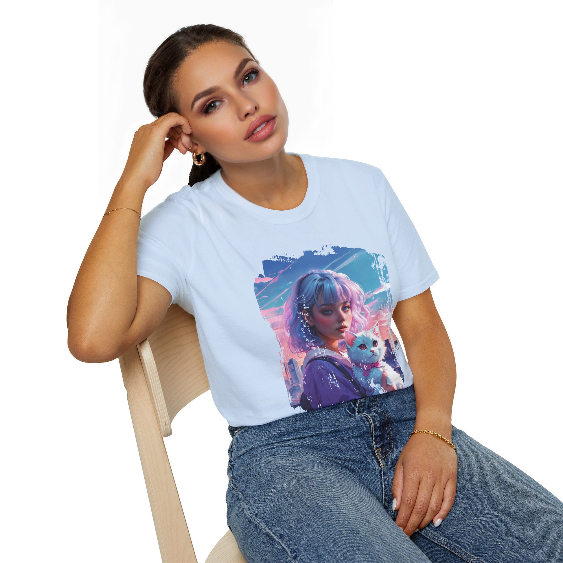 Anime Portrait T-Shirt - Cute and Cool Unisex Tee - LucyKay store