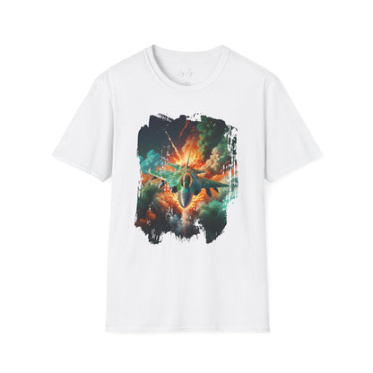 Fighter Jet T-Shirt Unisex - Military Graphic Softstyle Tee - LucyKay store