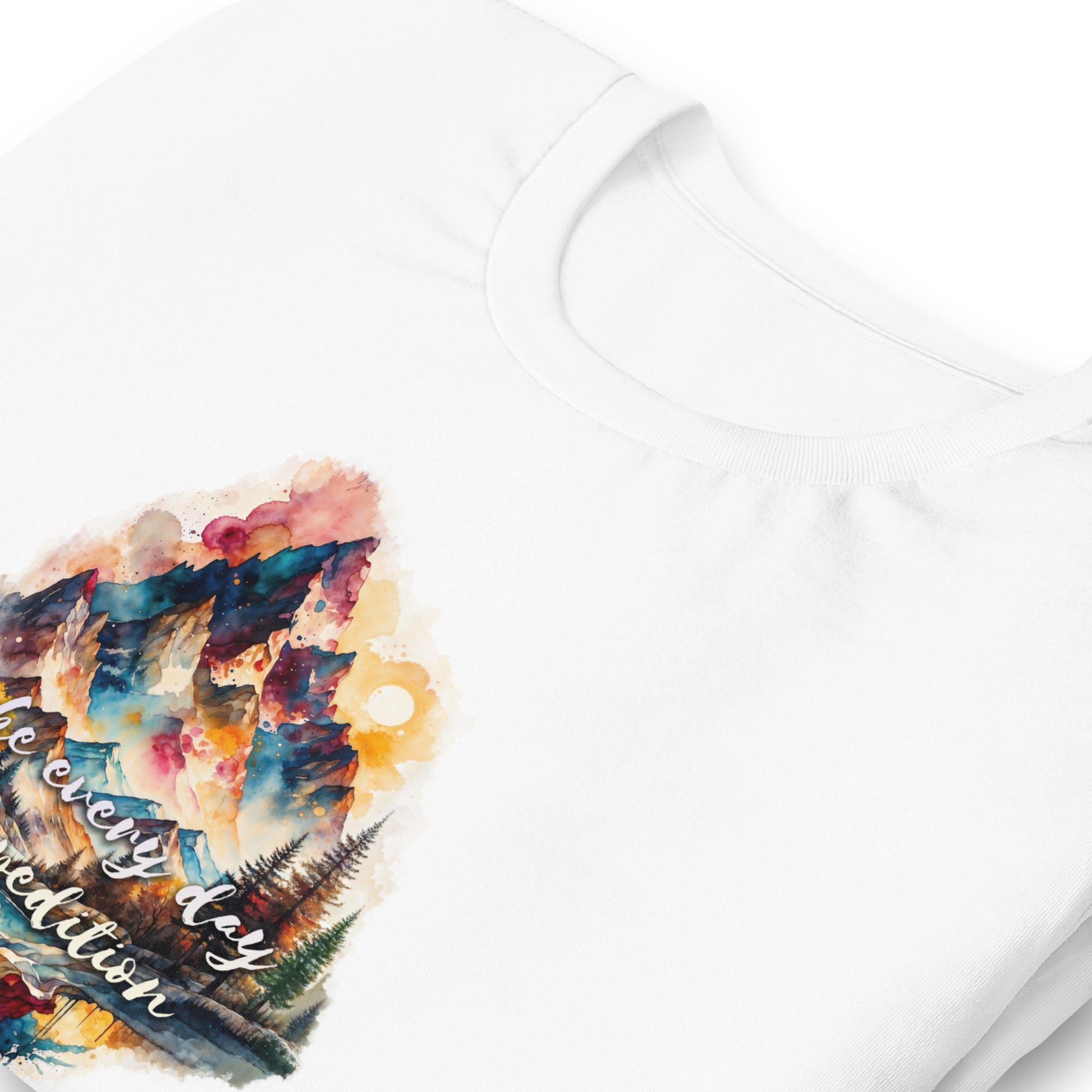The Expedition Tee | Watercolor Mountain Graphic T-Shirt - LucyKay store