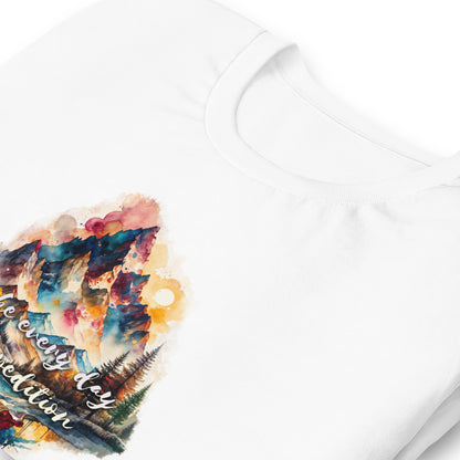 The Expedition Tee | Watercolor Mountain Graphic T-Shirt - LucyKay store