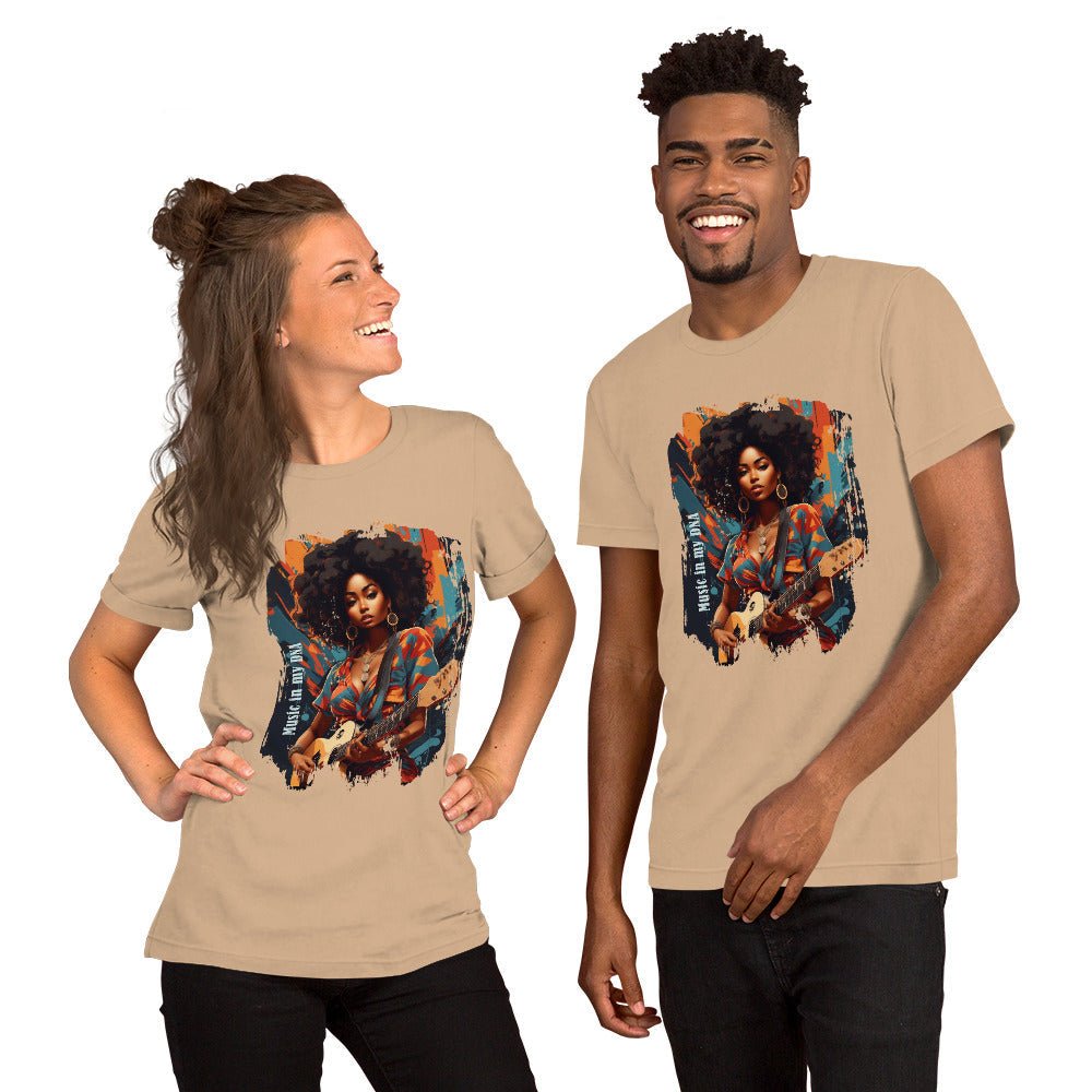 Music in My DNA T-Shirt - Unisex Cotton Graphic Tee - LucyKay store