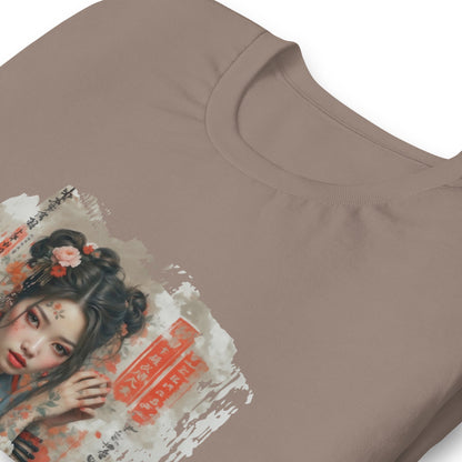 Samurai Bloom T-Shirt - Japanese Art Unisex Cotton Tee - LucyKay store