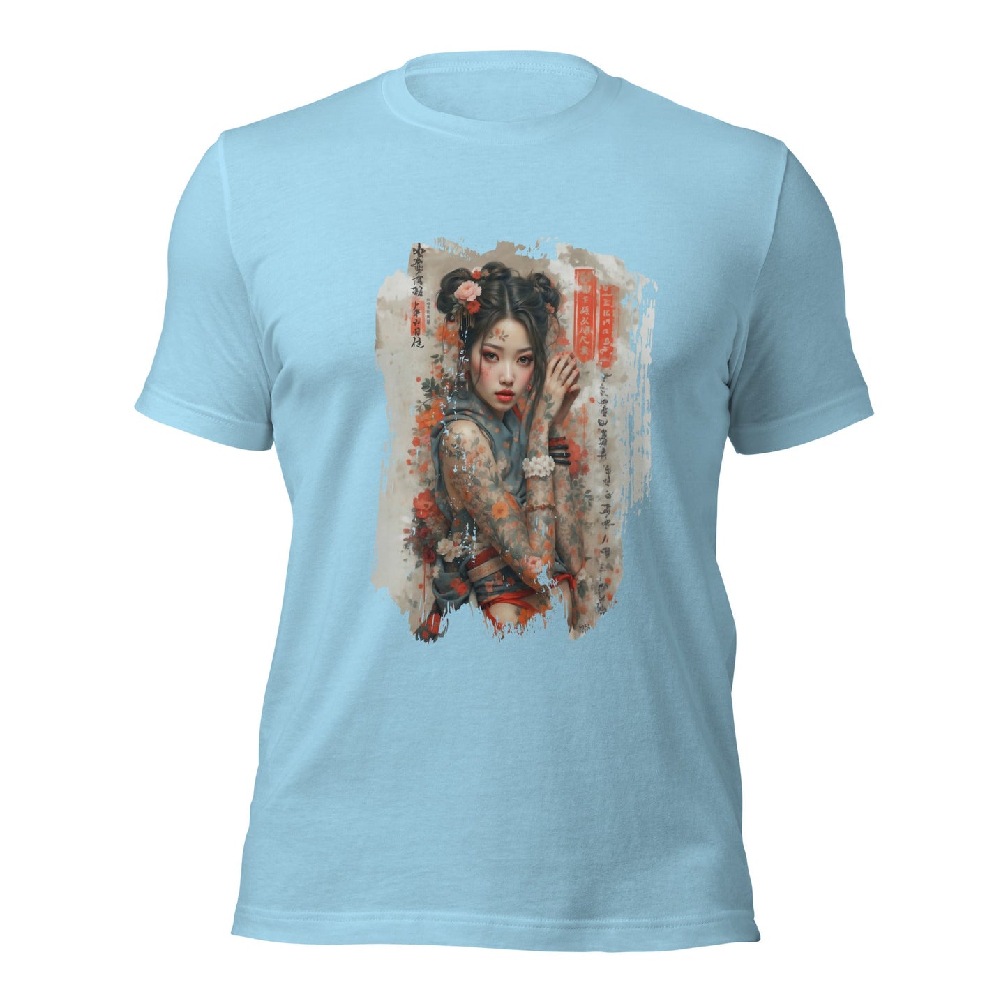 Samurai Bloom T-Shirt - Japanese Art Unisex Cotton Tee - LucyKay store
