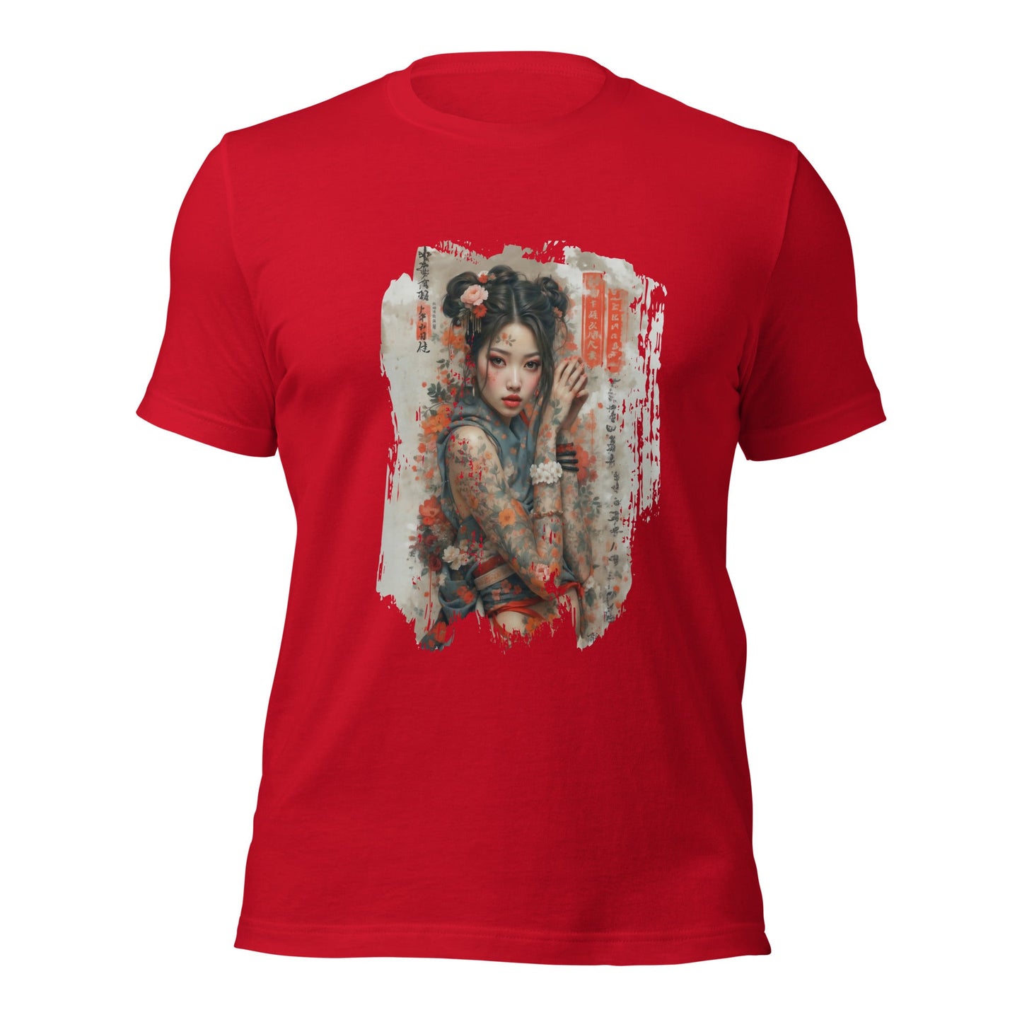 Samurai Bloom T-Shirt - Japanese Art Unisex Cotton Tee - LucyKay store