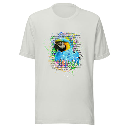 Watercolor Macaw Bird Tee - Tropical Graphic Print Unisex Shirt - LucyKay store
