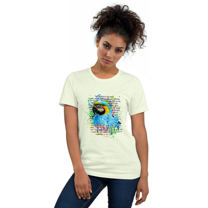 Watercolor Macaw Bird Tee - Tropical Graphic Print Unisex Shirt - LucyKay store
