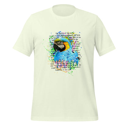 Watercolor Macaw Bird Tee - Tropical Graphic Print Unisex Shirt - LucyKay store