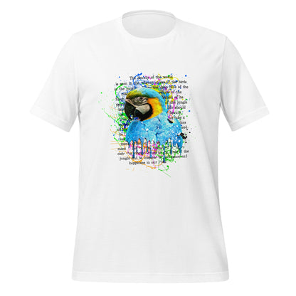 Watercolor Macaw Bird Tee - Tropical Graphic Print Unisex Shirt - LucyKay store