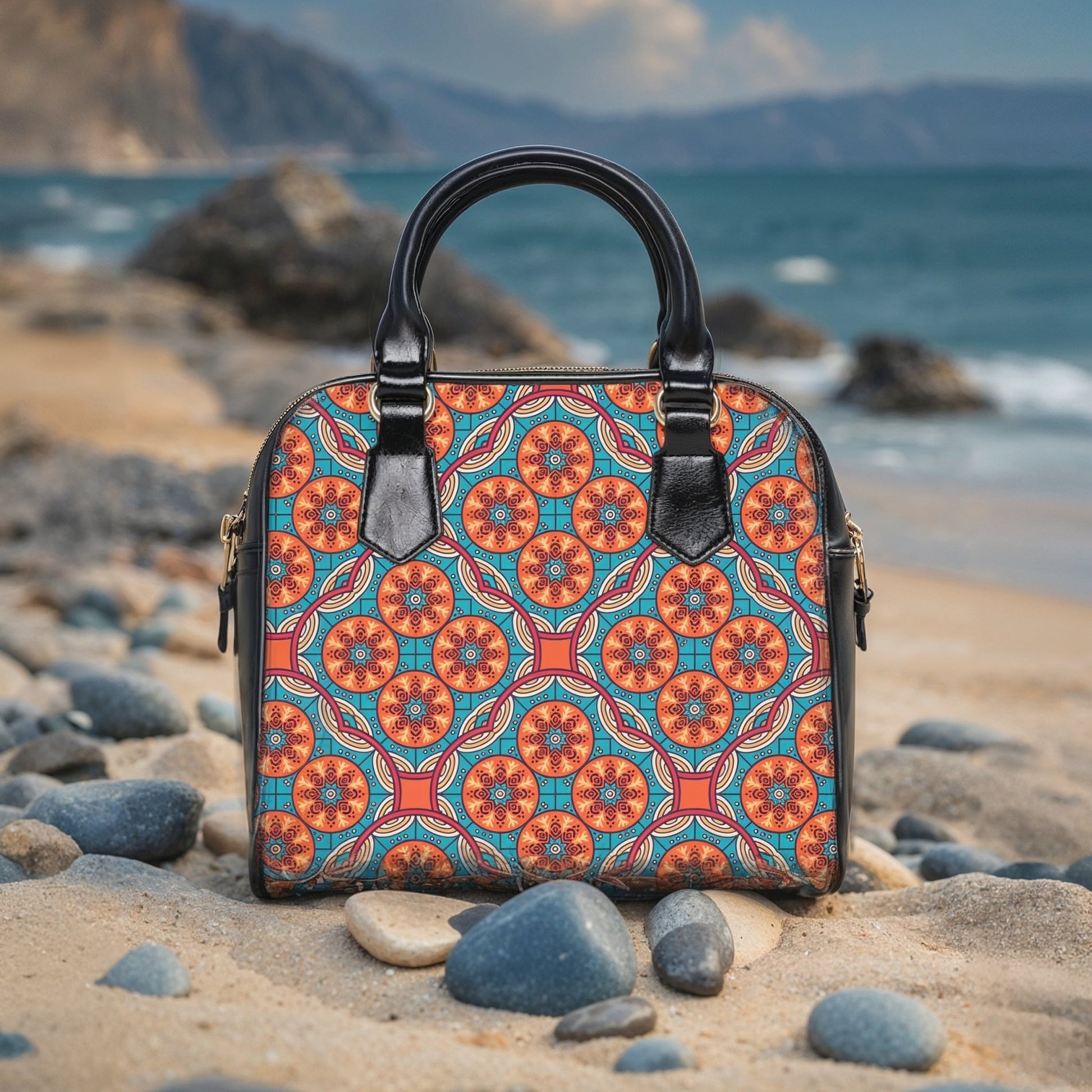 Vibrant Patterned Small Shoulder Handbag - LucyKay store