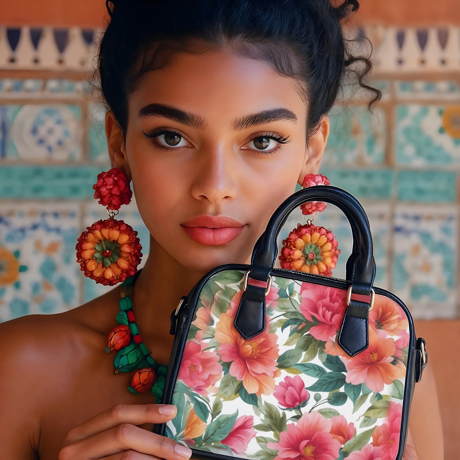 Shoulder Handbag - Floral - LucyKay store