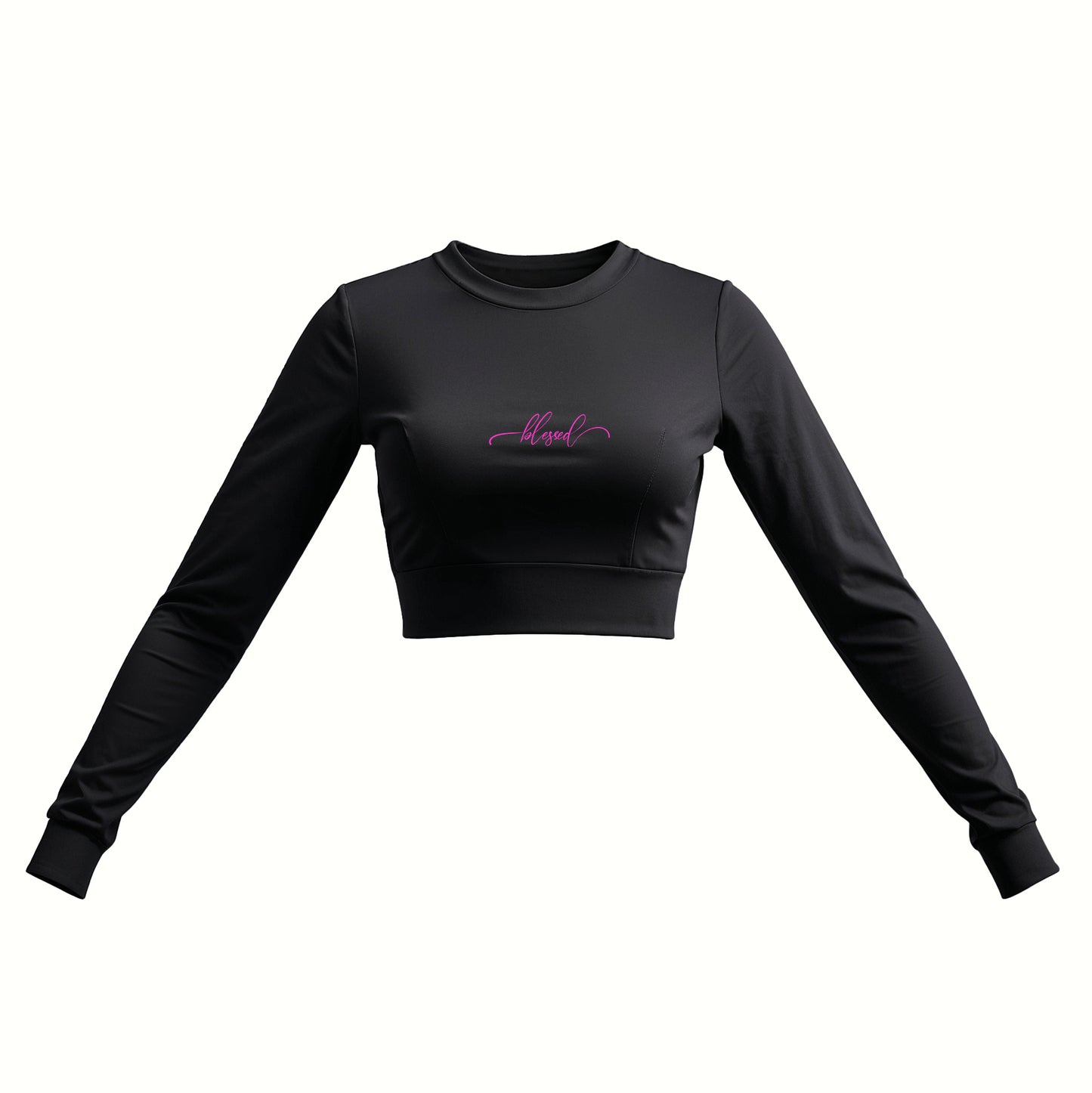 Long Sleeve Crop Top | Eco - Friendly Recycled Athletic Wear - LucyKay store