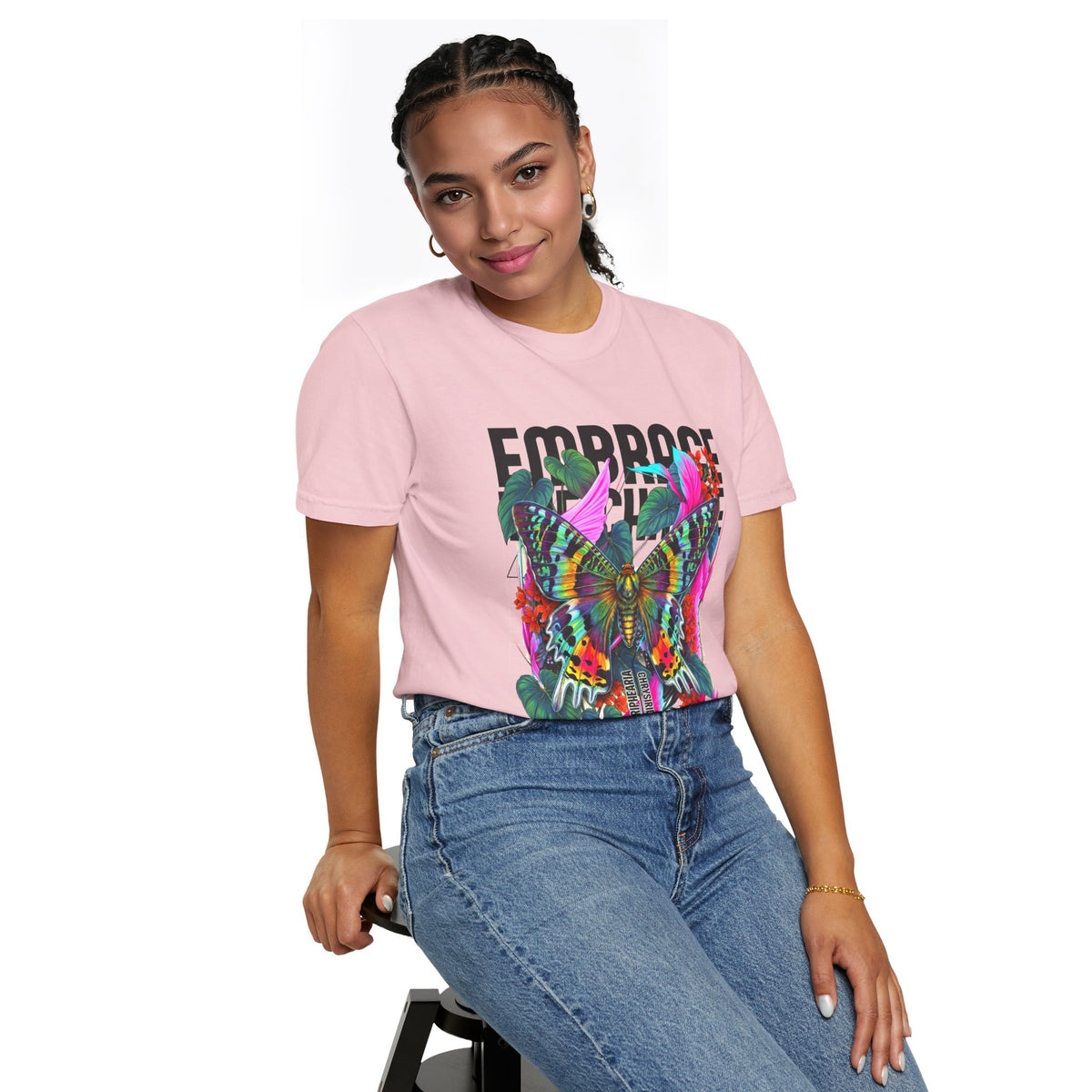 Butterfly Graphic T-Shirt - Colorful Unisex Cotton Tee - LucyKay store