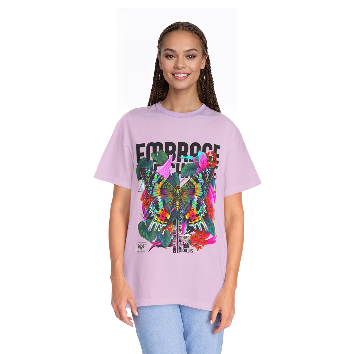 Butterfly Graphic T-Shirt - Colorful Unisex Cotton Tee - LucyKay store