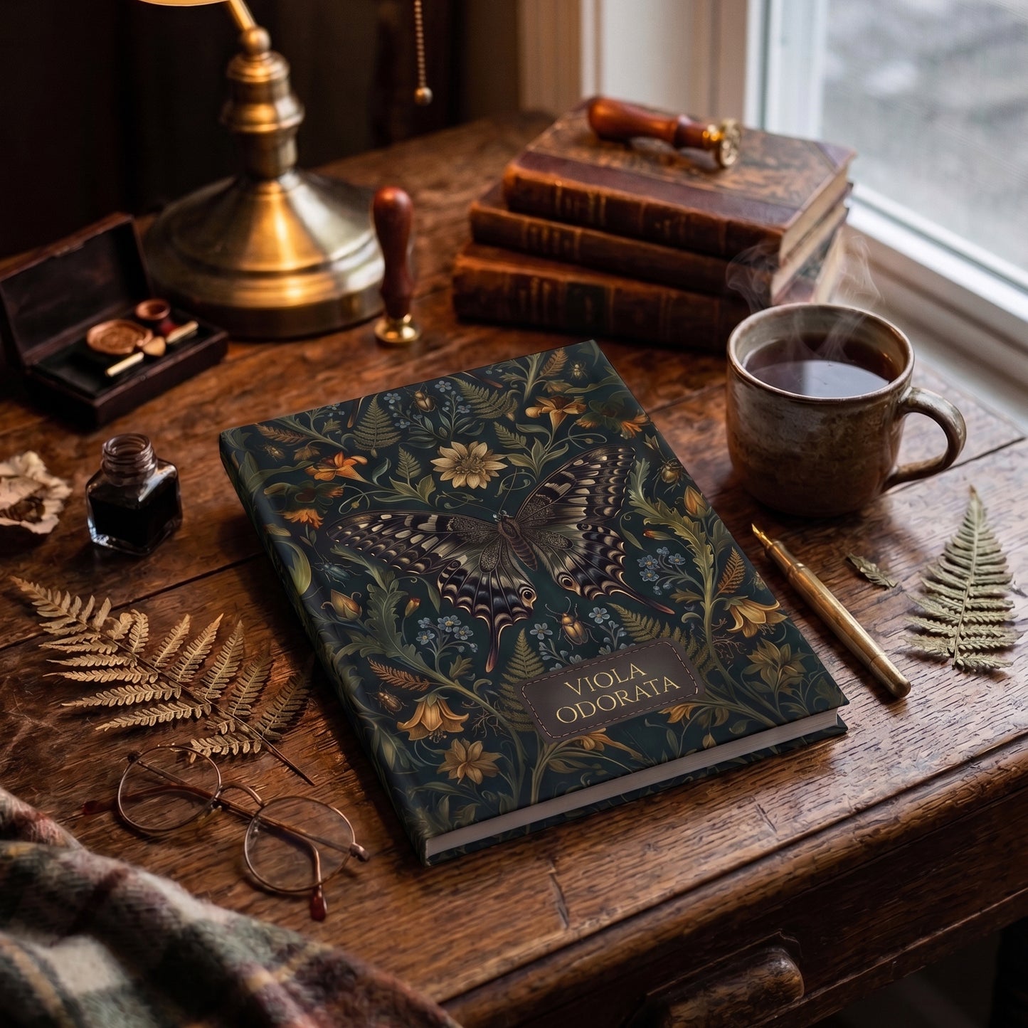 Botanical Hardcover Journal – Floral Vintage Lined Notebook - LucyKay store