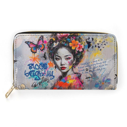 Wallet - Asian Woman Street Style art - LucyKay store