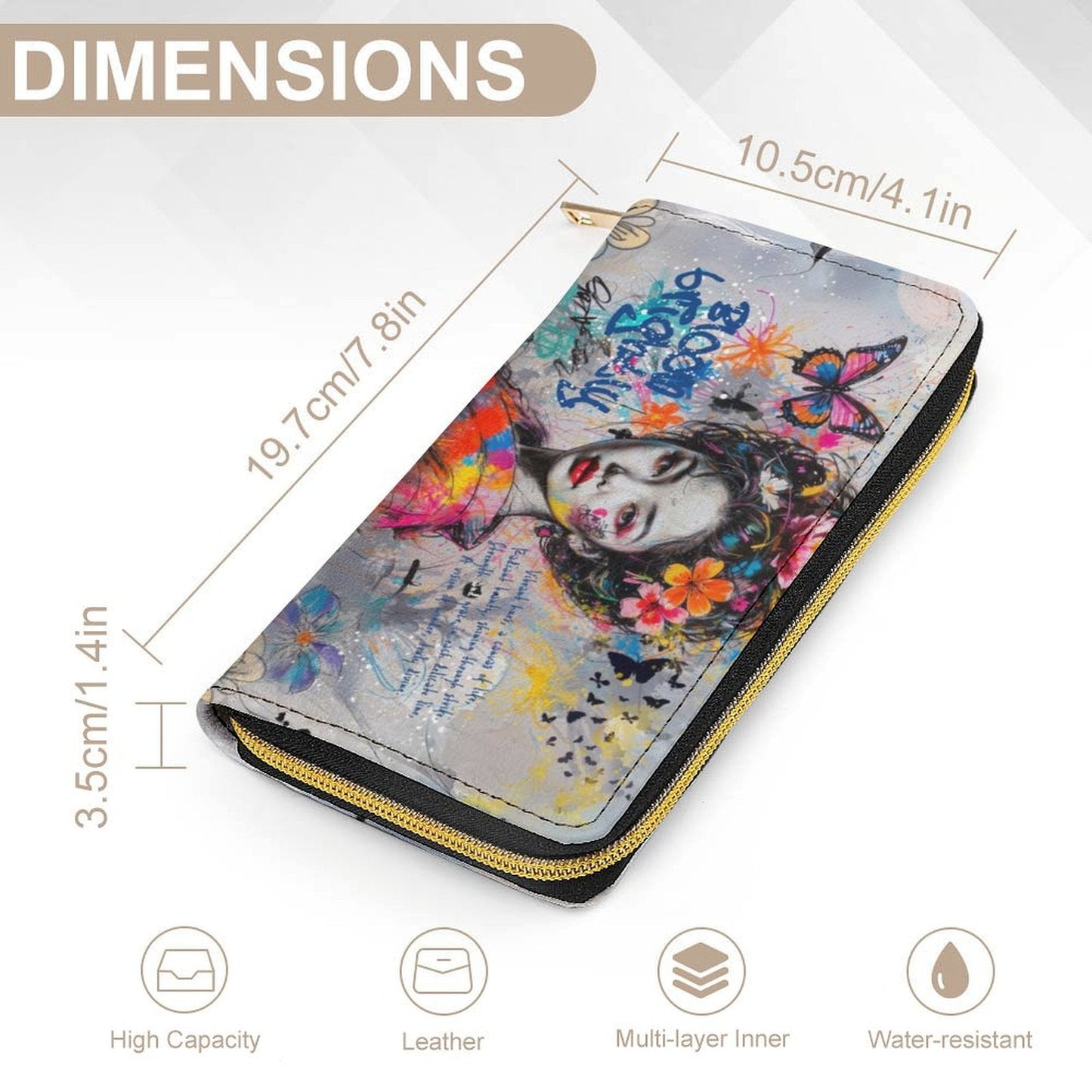 Wallet - Asian Woman Street Style art - LucyKay store
