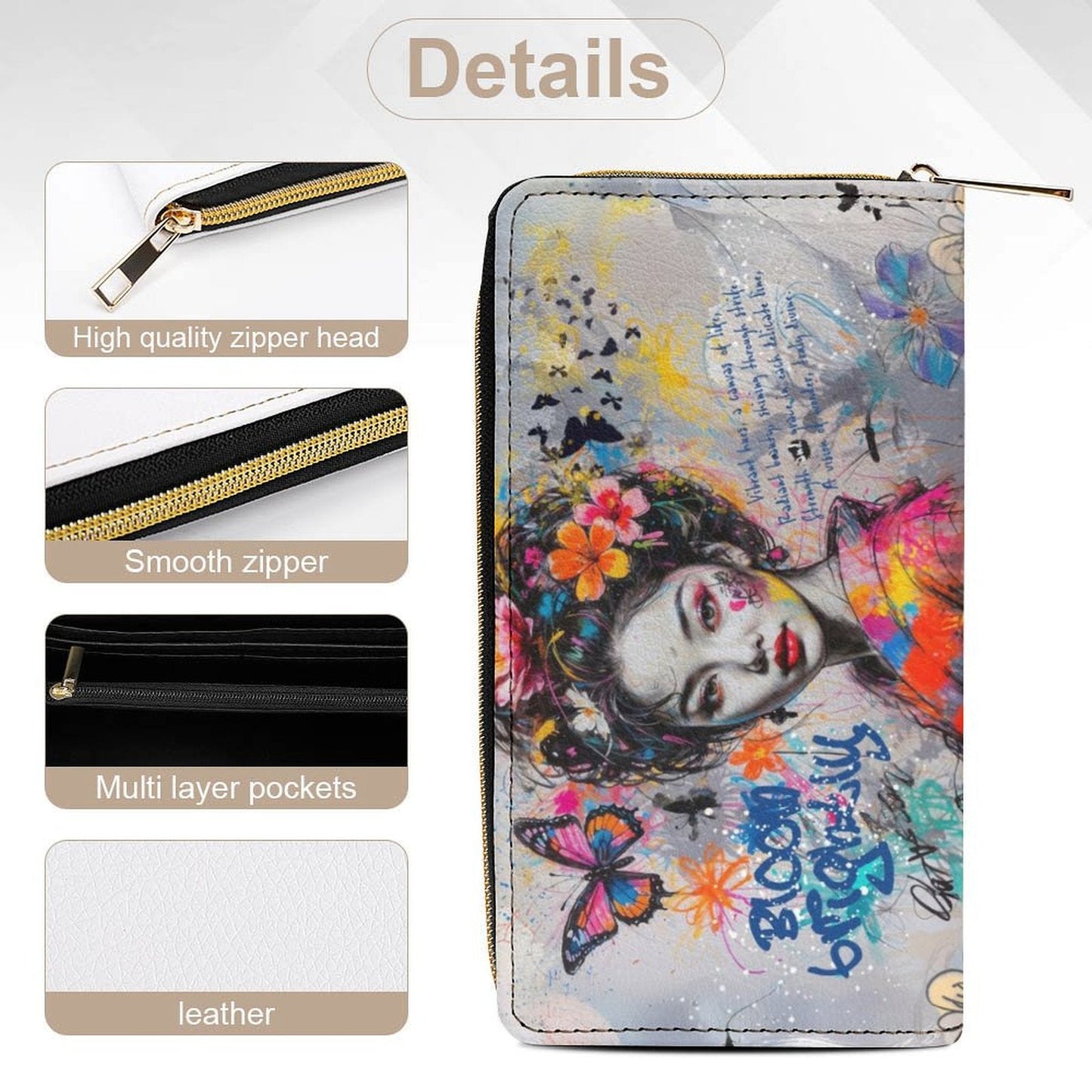 Wallet - Asian Woman Street Style art - LucyKay store