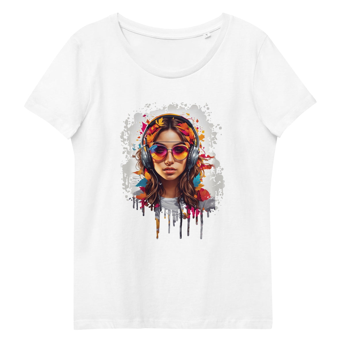 Women's fitted eco tee - Colorful Beats - LucyKay store