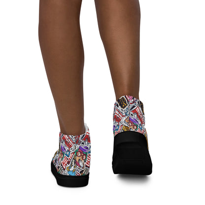 Funny Graphic T-Shirt + Funky College High Tops Bundle