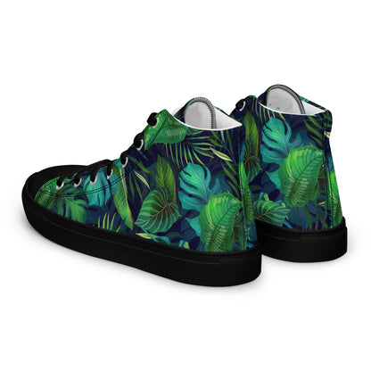 Women’s Lush Jungle Print High - Top Canvas Shoes - LucyKay store