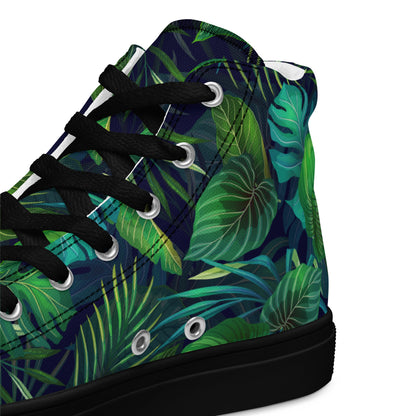 Women’s Lush Jungle Print High - Top Canvas Shoes - LucyKay store