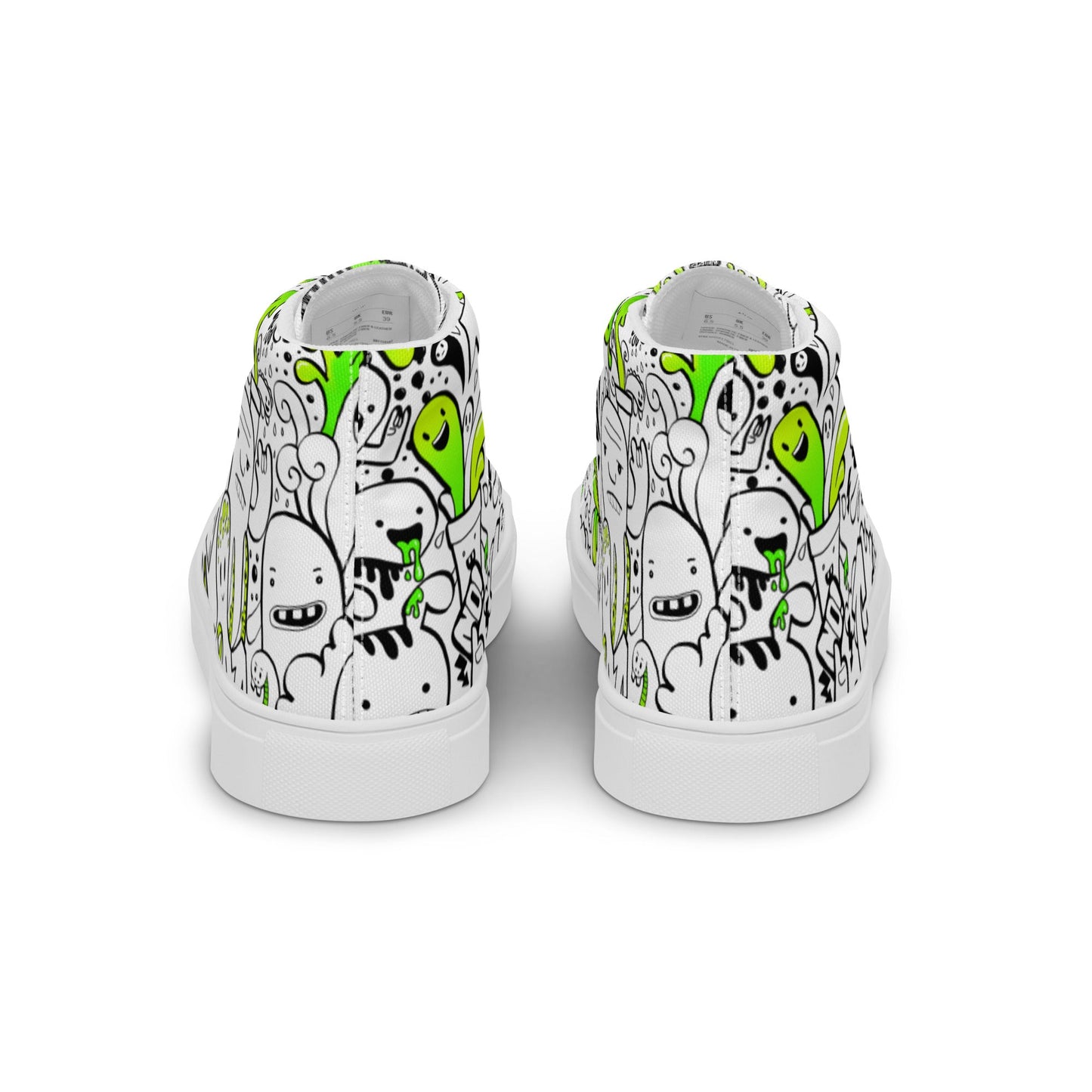 Women’s high top canvas shoes - Doodles - LucyKay store