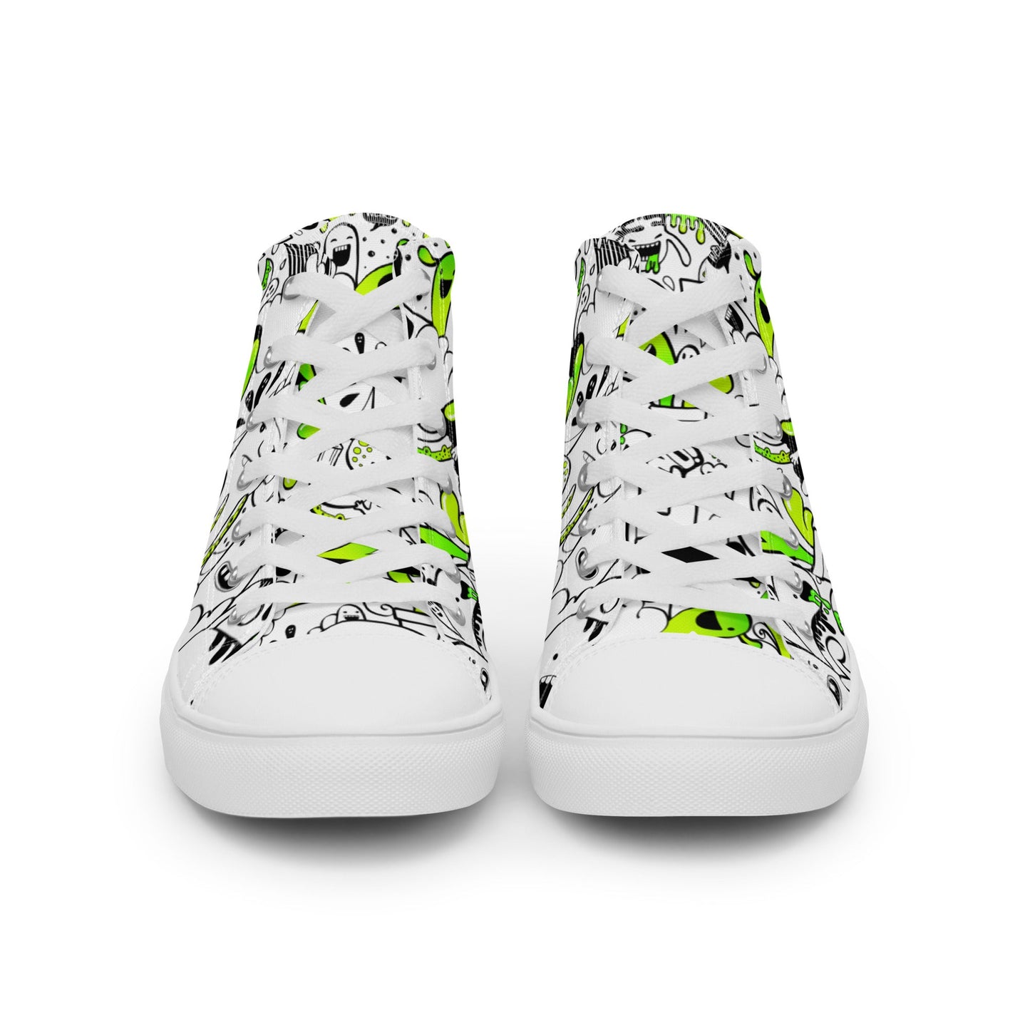 Women’s high top canvas shoes - Doodles - LucyKay store