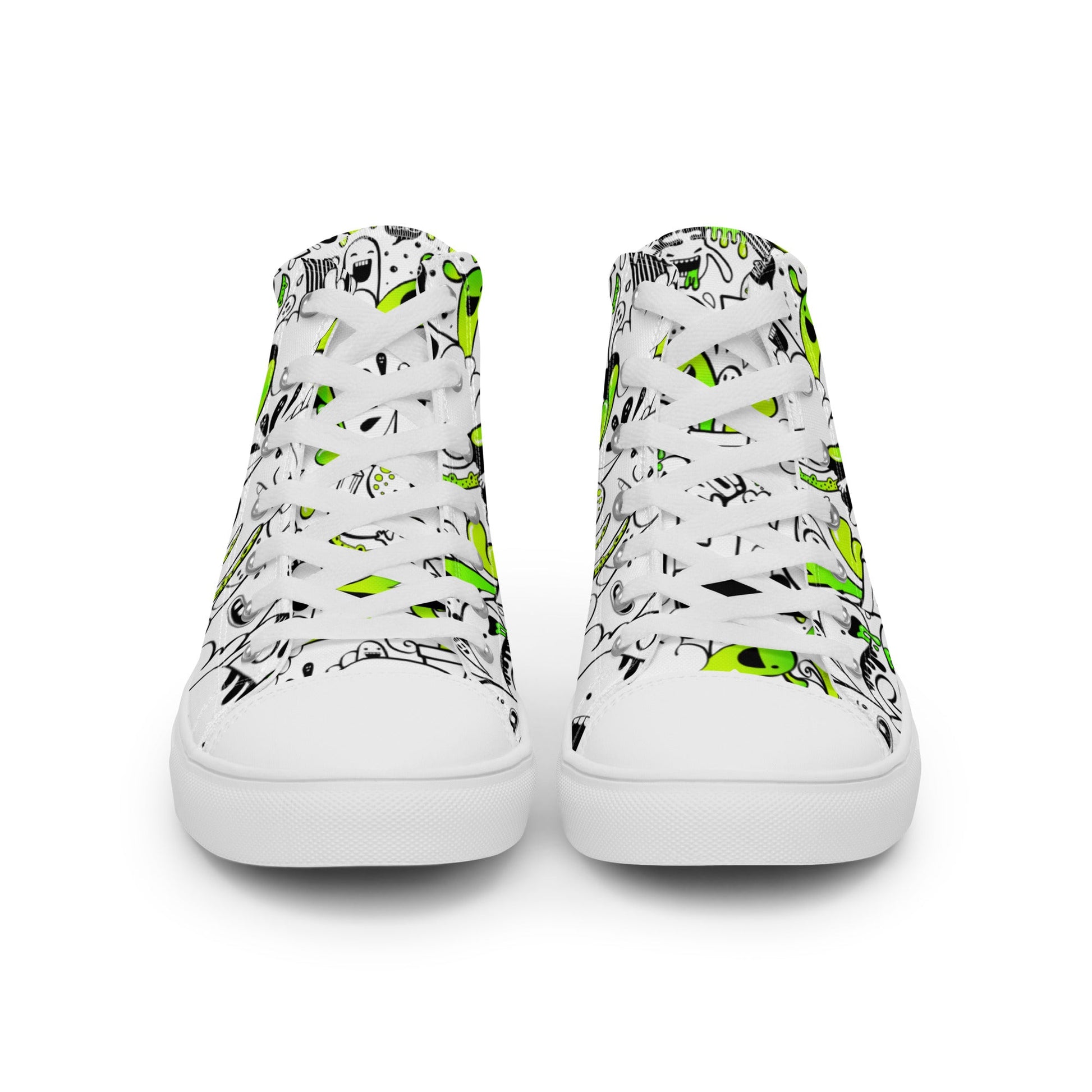 Women’s high top canvas shoes - Doodles - LucyKay store