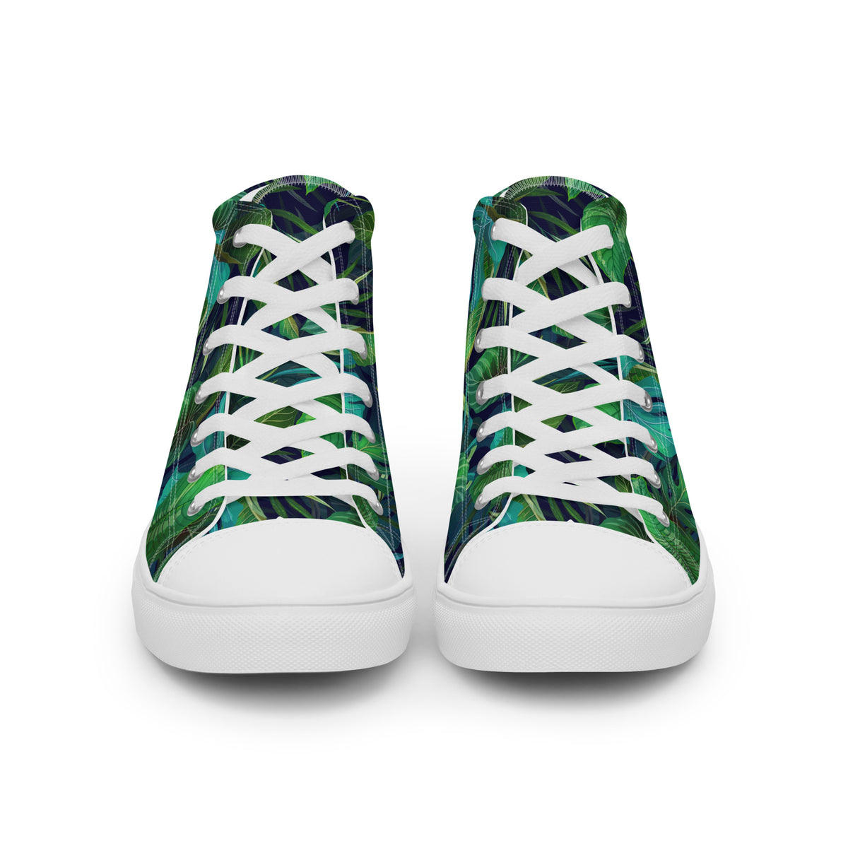 Women’s Lush Jungle Print High - Top Canvas Shoes - LucyKay store