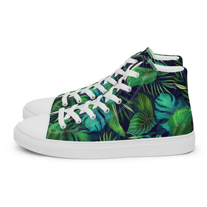 Women’s Lush Jungle Print High - Top Canvas Shoes - LucyKay store
