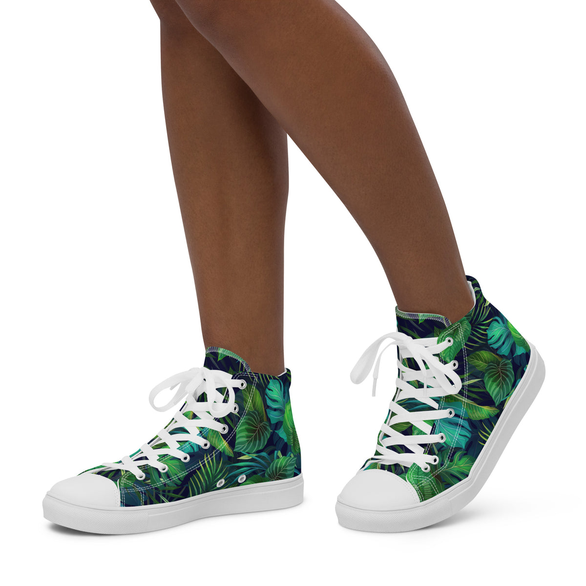 Women’s Lush Jungle Print High - Top Canvas Shoes - LucyKay store
