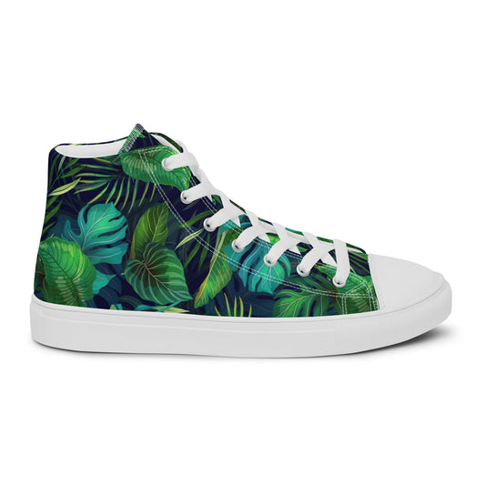 Women’s Lush Jungle Print High - Top Canvas Shoes - LucyKay store
