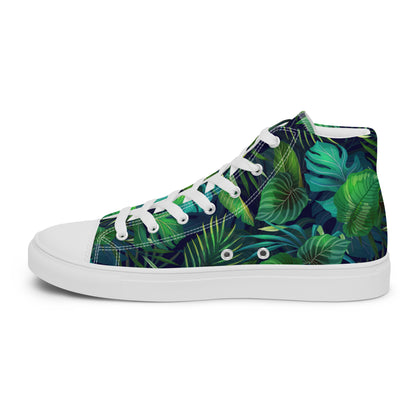 Women’s Lush Jungle Print High - Top Canvas Shoes - LucyKay store