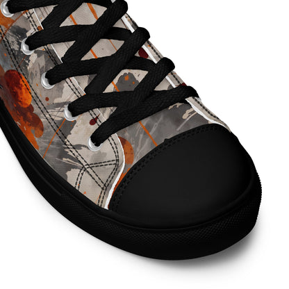 Zen Horizon High - Top Canvas Sneakers – Japanese Art - Inspired Footwear - LucyKay store